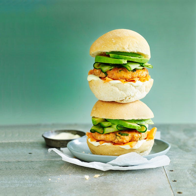 Photo of Salmon teriyaki burger with wasabi mayonnaise by WW