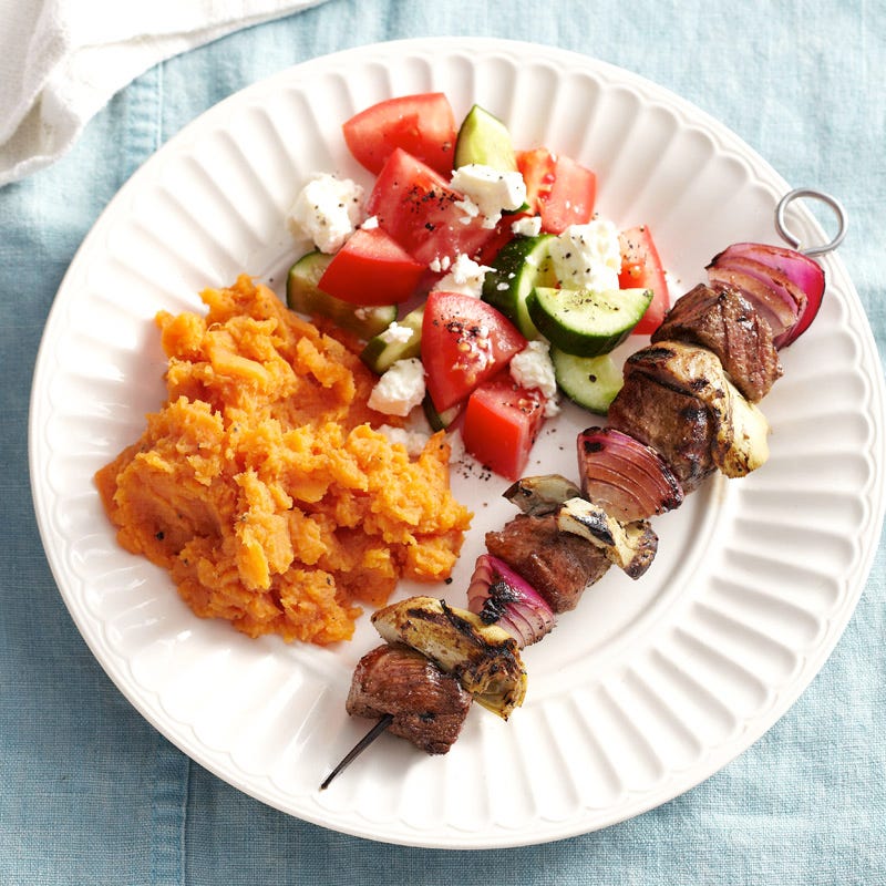 Photo of Cumin-spiced beef and artichoke skewers by WW
