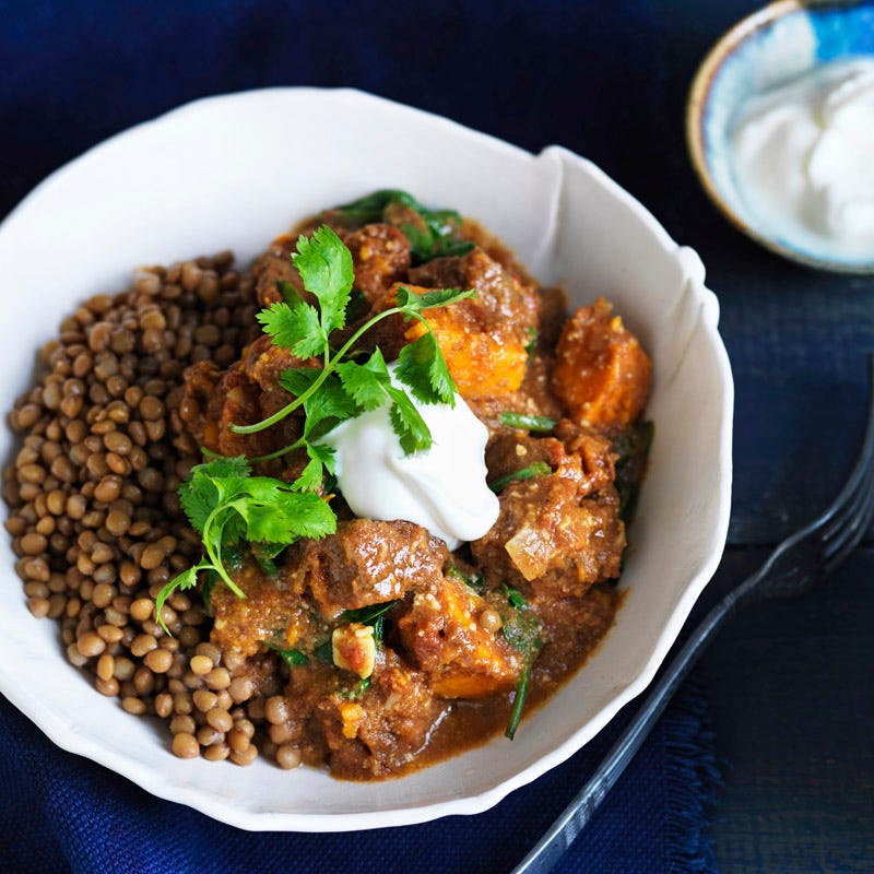 Photo of Indian-style beef and almond curry by WW