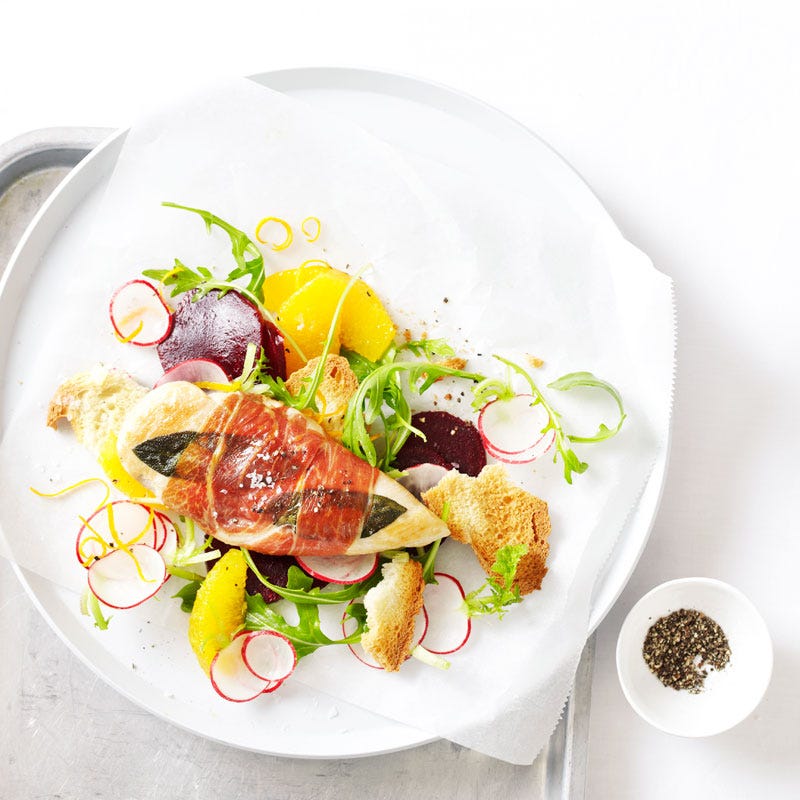 Photo of Prosciutto chicken with orange salad by WW