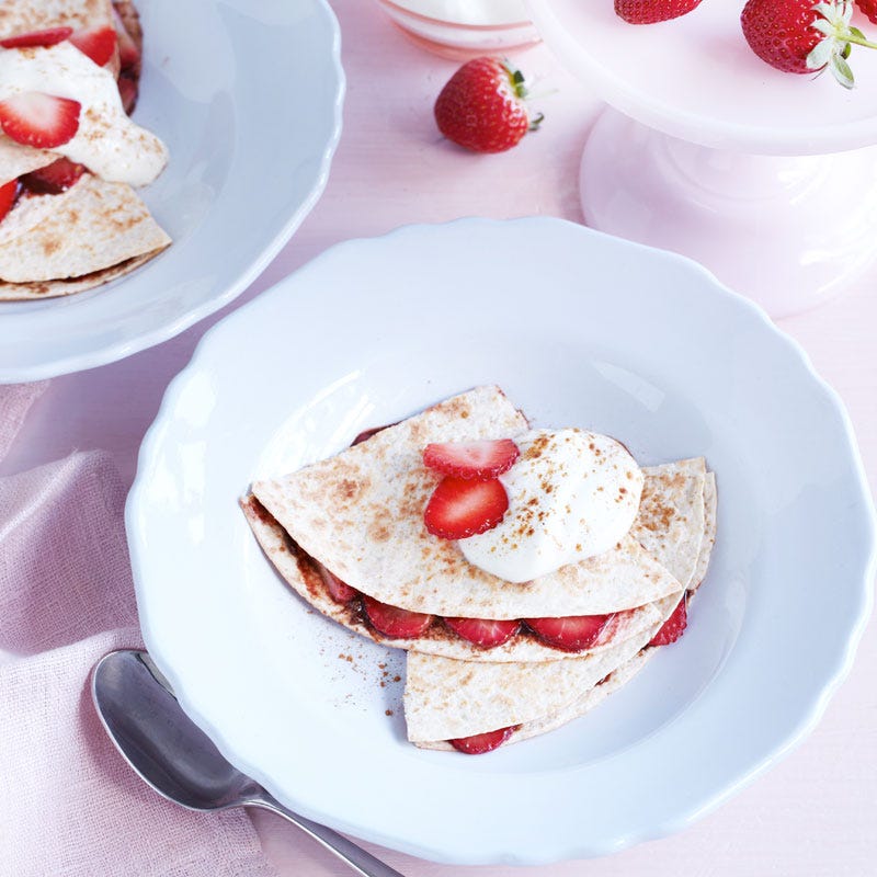 Photo of Strawberry and chocolate quesadilla by WW