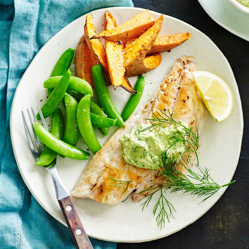 Photo of Snapper with dill avocado cream by WW