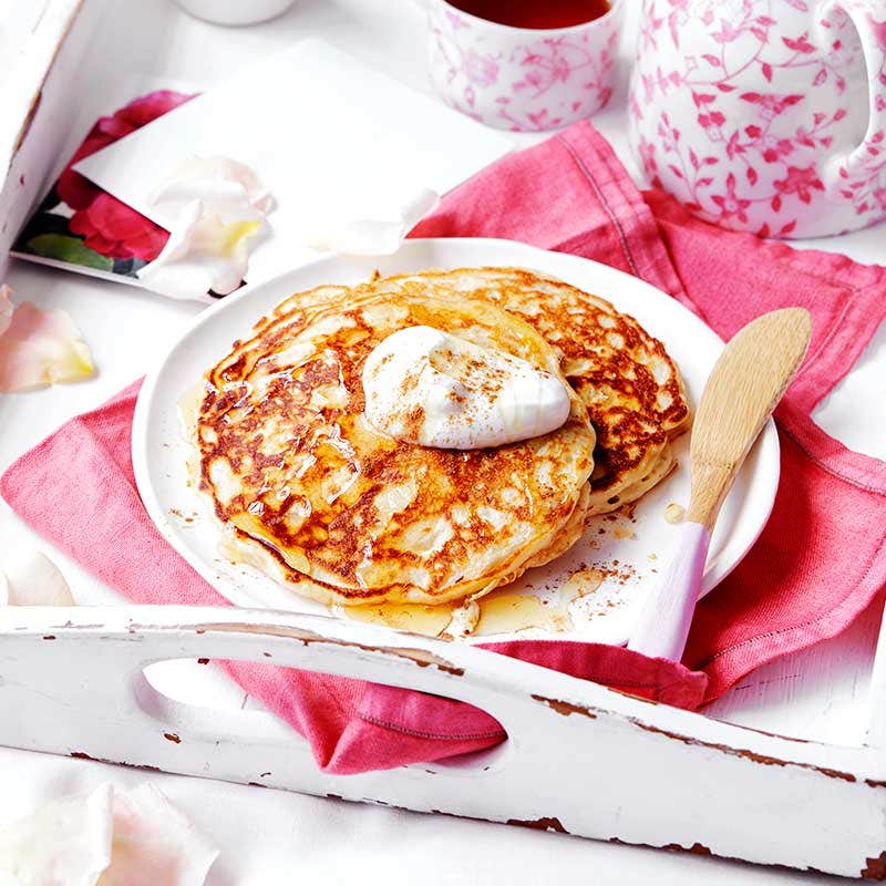 Banana oat pancakes