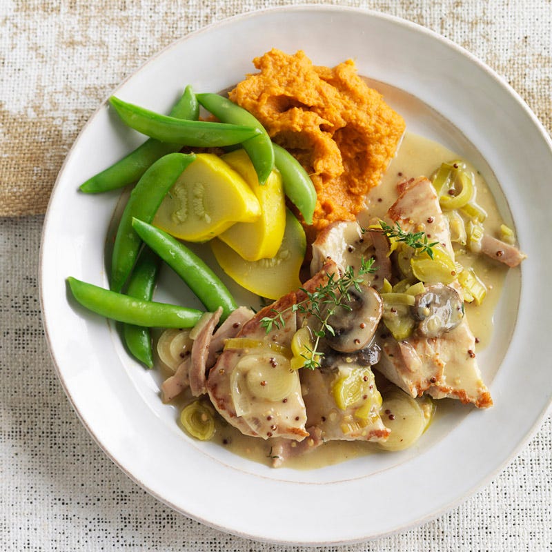 Photo of Creamy turkey, leek and mushroom casserole by WW