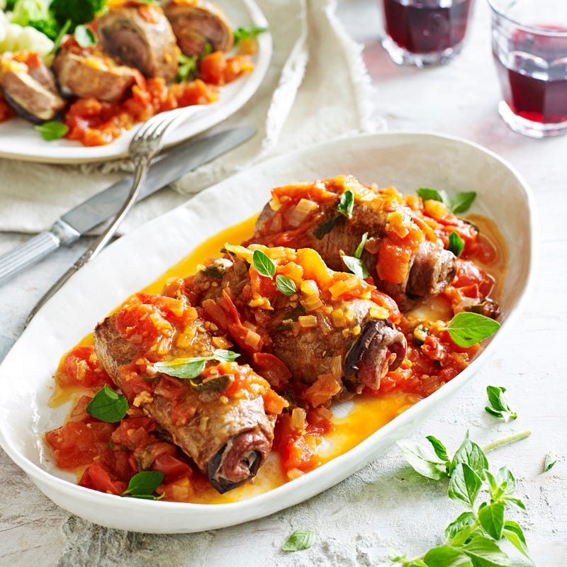 Photo of Beef involtini with fresh tomato and oregano sauce by WW