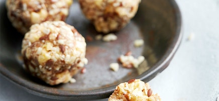Spiced apple and almond balls