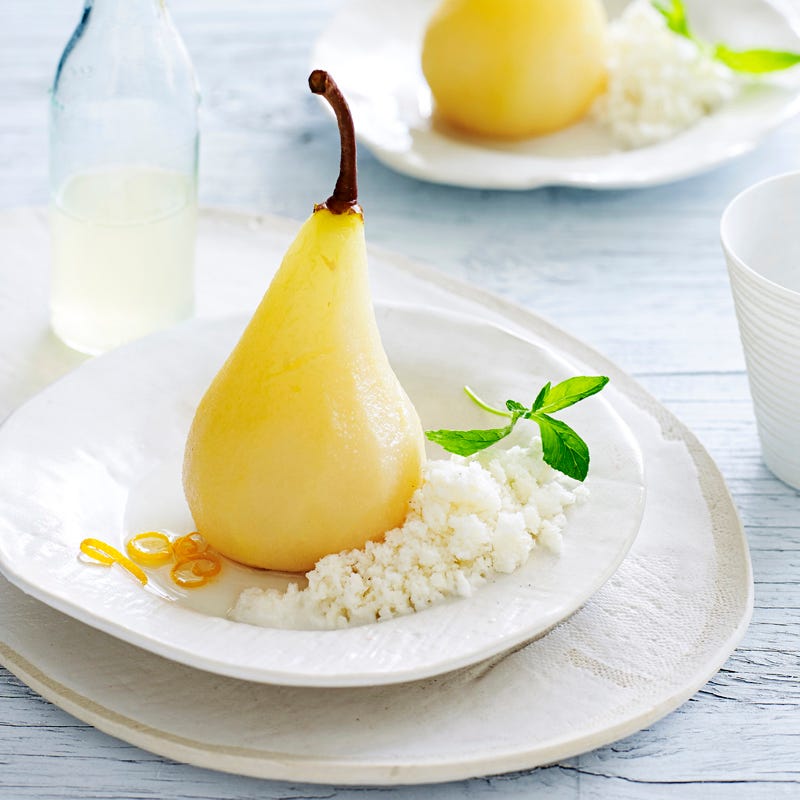 Photo of Asian-spiced pears with goat’s milk granita by WW