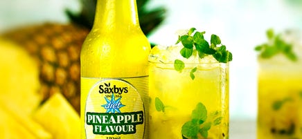 Spicy pineapple and mint julep mocktail