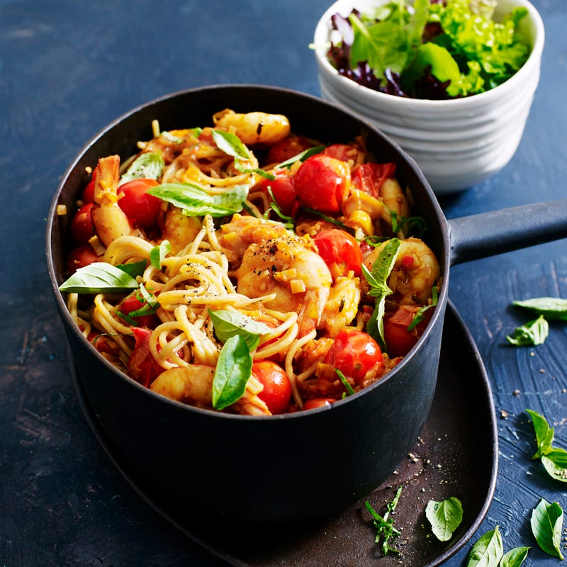 Photo of All-in-one prawn pasta by WW