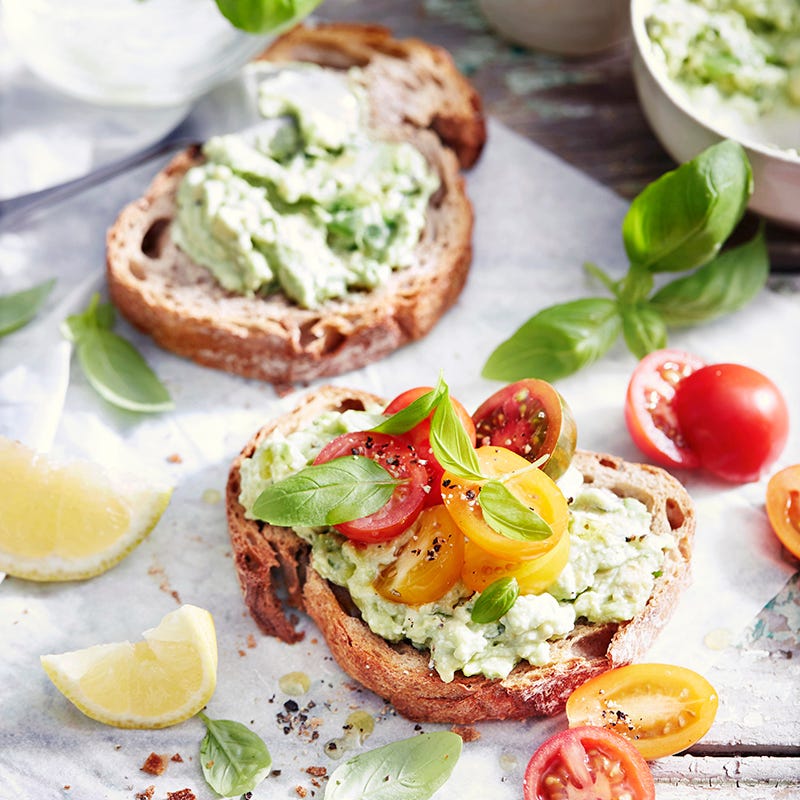 Photo of Avocado, ricotta and basil smash on toast by WW