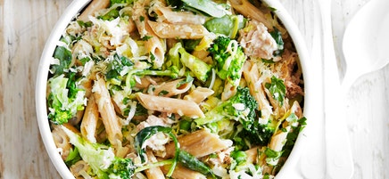 Tuna florentine pasta