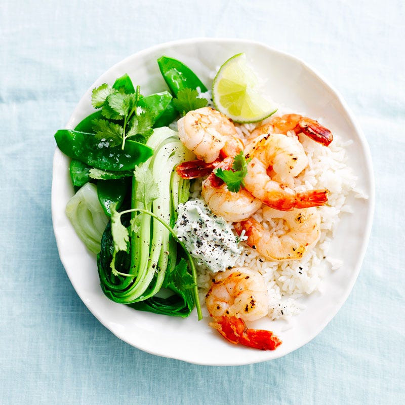 Photo of Prawns with coriander cream by WW