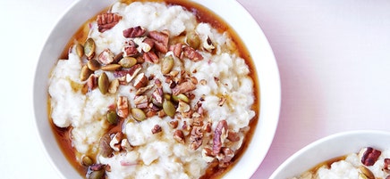 Apple and vanilla bean porridge