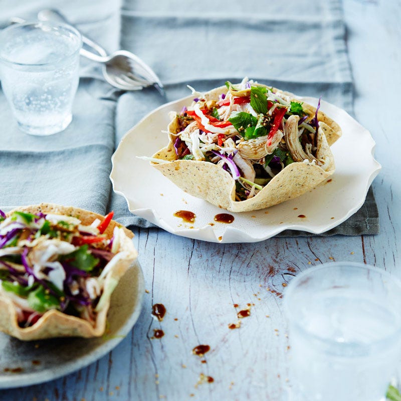 Photo of Asian-style chicken salad baskets by WW