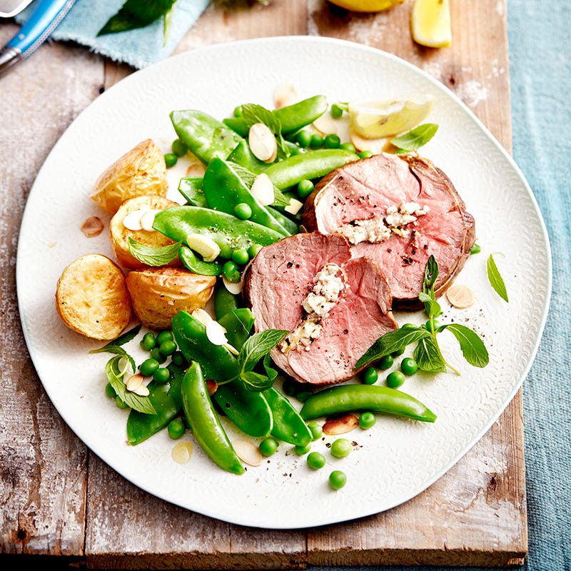Photo of Mini lamb roast with peas, mint and almonds by WW