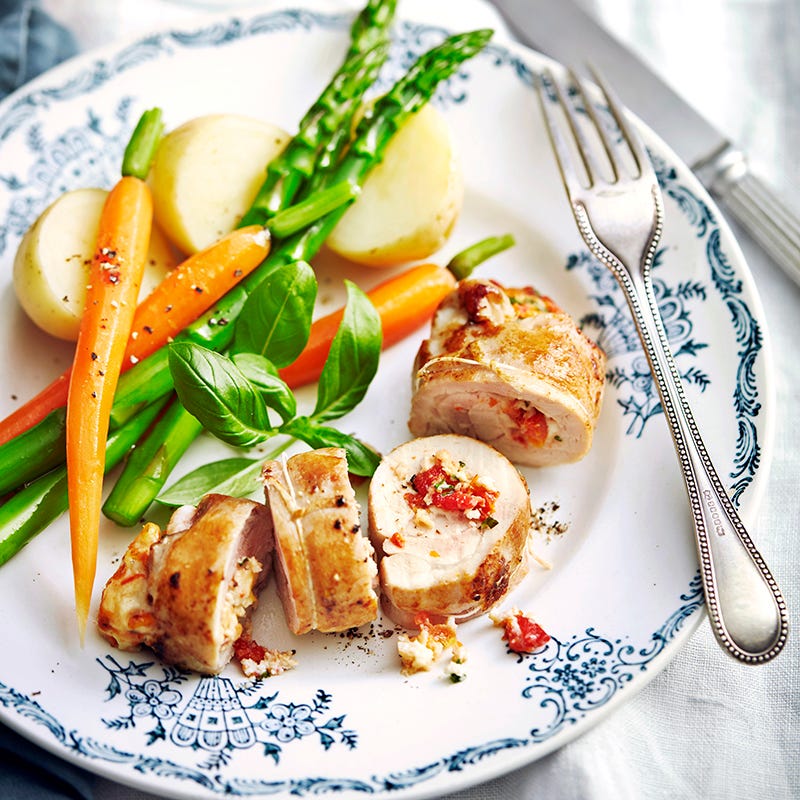 Photo of Basil, ricotta and semi-dried tomato chicken involtini by WW