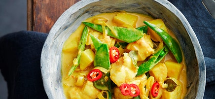 Southern Indian fish and potato curry
