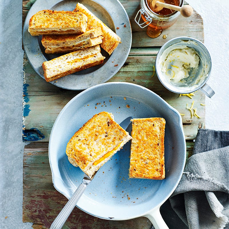 Photo of Pan-fried apricot and goat’s cheese sandwich by WW