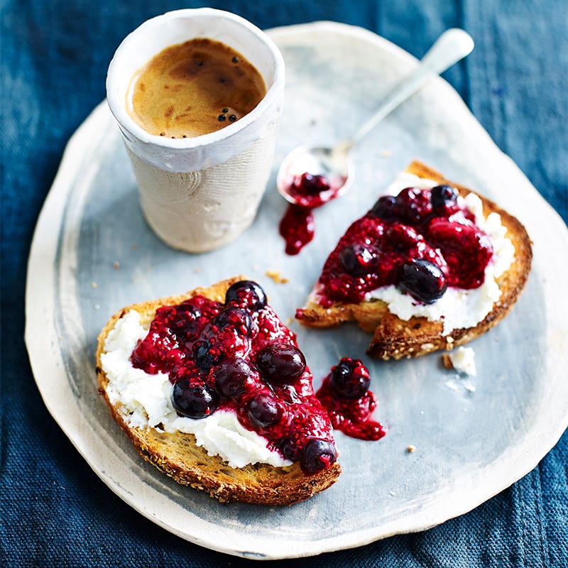 Photo of Ricotta and chia berry jam on toast by WW
