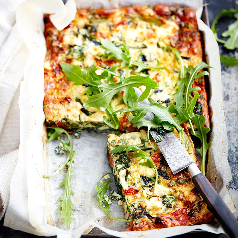 Photo of Broccolini, silverbeet and ricotta impossible pie by WW