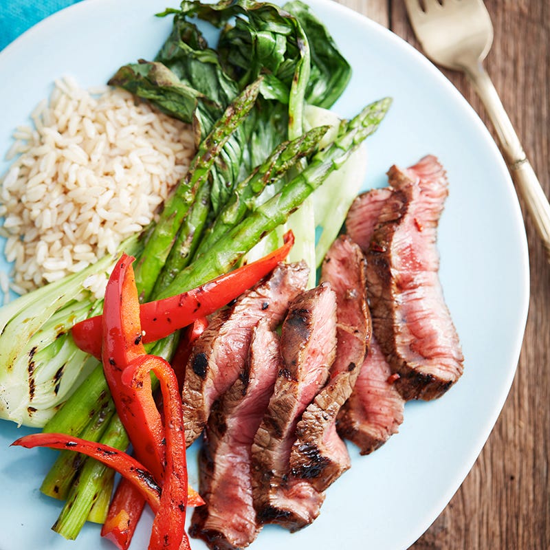 Photo of Black bean steaks with grilled vegetables by WW