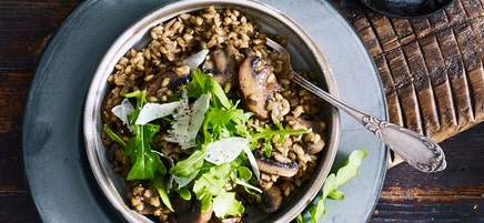 Mushroom and barley risotto