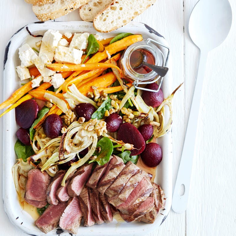 Photo of Warm lamb, carrot and fennel salad with honey dressing by WW