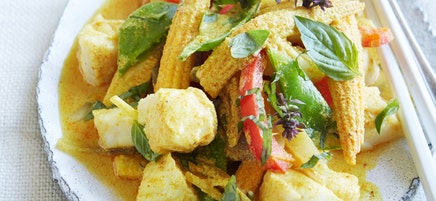 Thai yellow fish curry