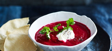 Indian beetroot curry soup