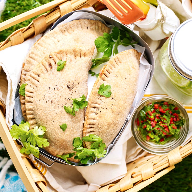 Photo of Roasted pumpkin, cottage cheese and caramelised onion empanadas by WW