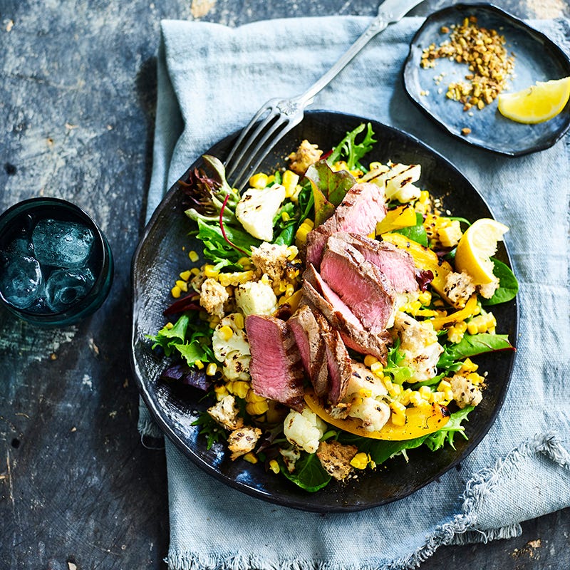 Photo of Charred salad with lamb and dukkah croutons by WW