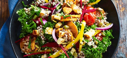 Rainbow salad bowl
