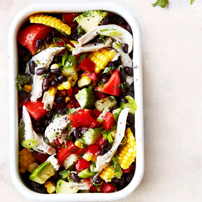Chicken and black bean salad