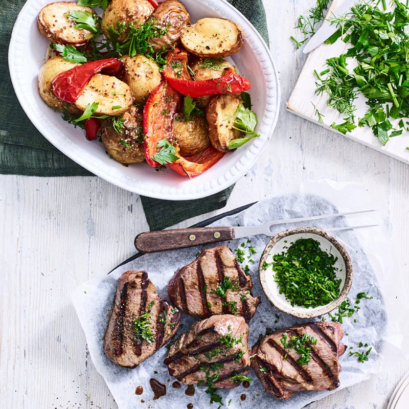 Photo of Grilled beef fillet with roasted potato salad by WW