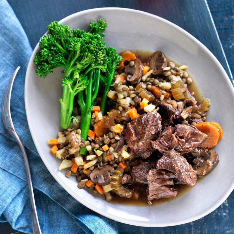 Photo of French-style beef cheeks with mushrooms by WW
