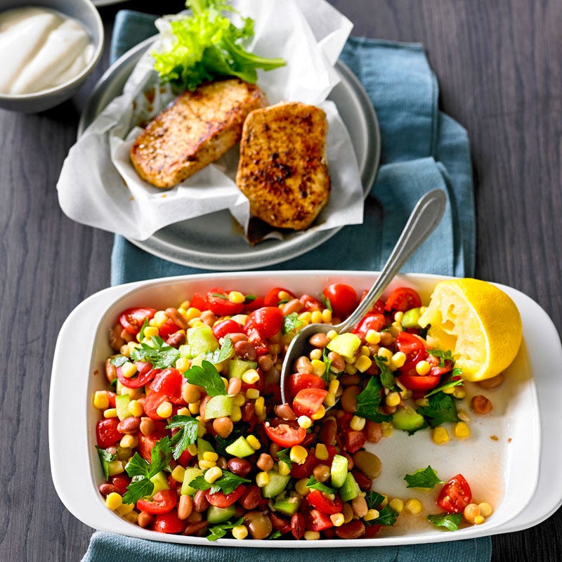 Photo of Cajun pork with cheat’s succotash by WW