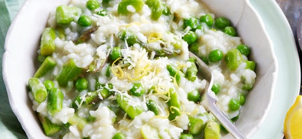Spring vegetable risotto