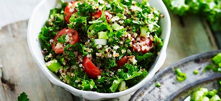 Quinoa kale tabouli