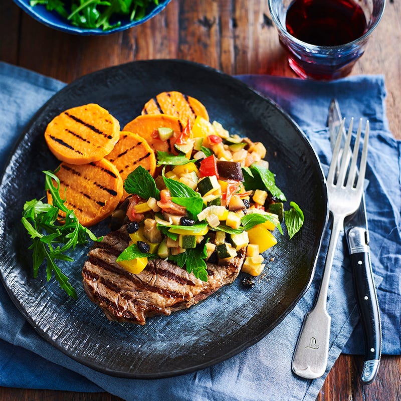 Photo of Chargrilled steak with quick caponata by WW