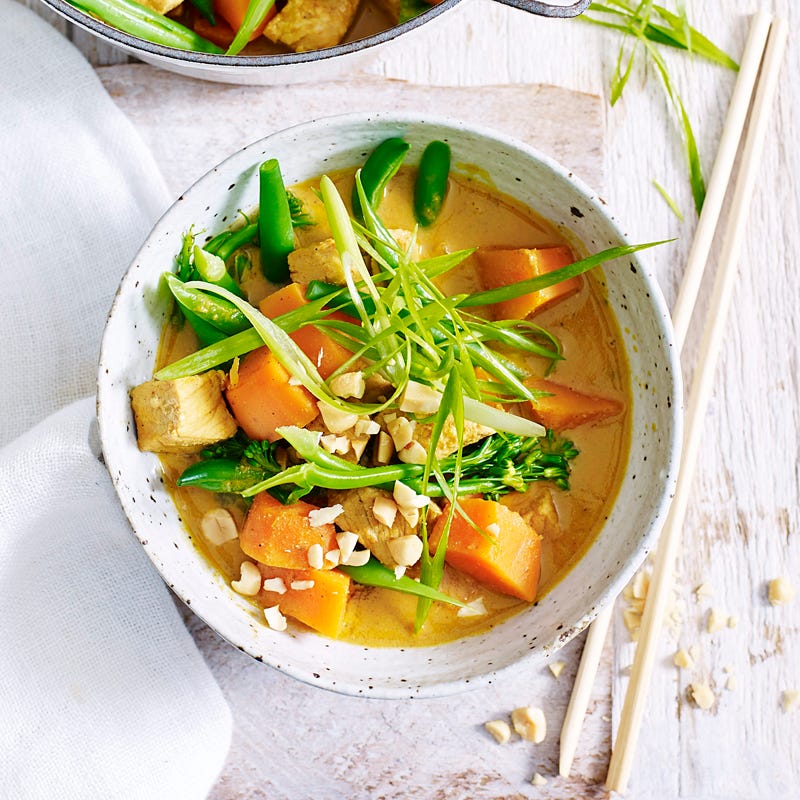 Massaman pork and pumpkin curry