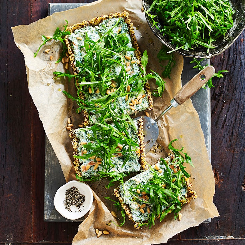 Photo of Salmon and spinach quinoa tart by WW