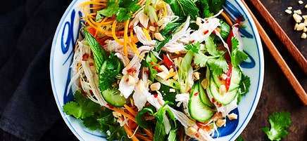 Vietnamese-style chicken and cabbage salad