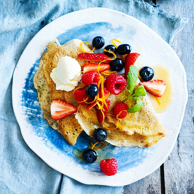 Photo of Buckwheat crepes with macerated berries by WW