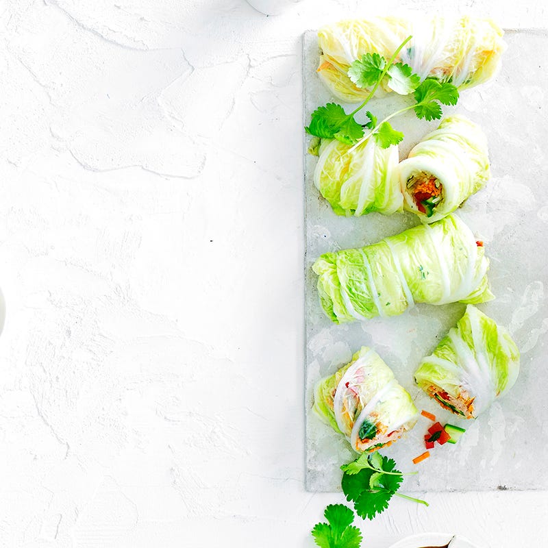Photo of Sesame seared salmon and asparagus rolls by WW