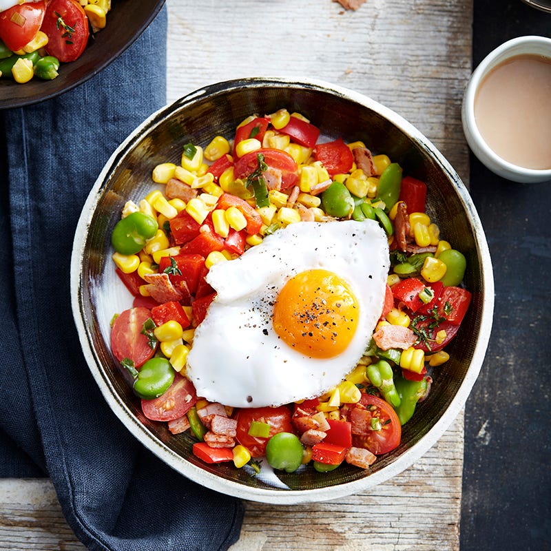 Photo of Succotash with egg by WW