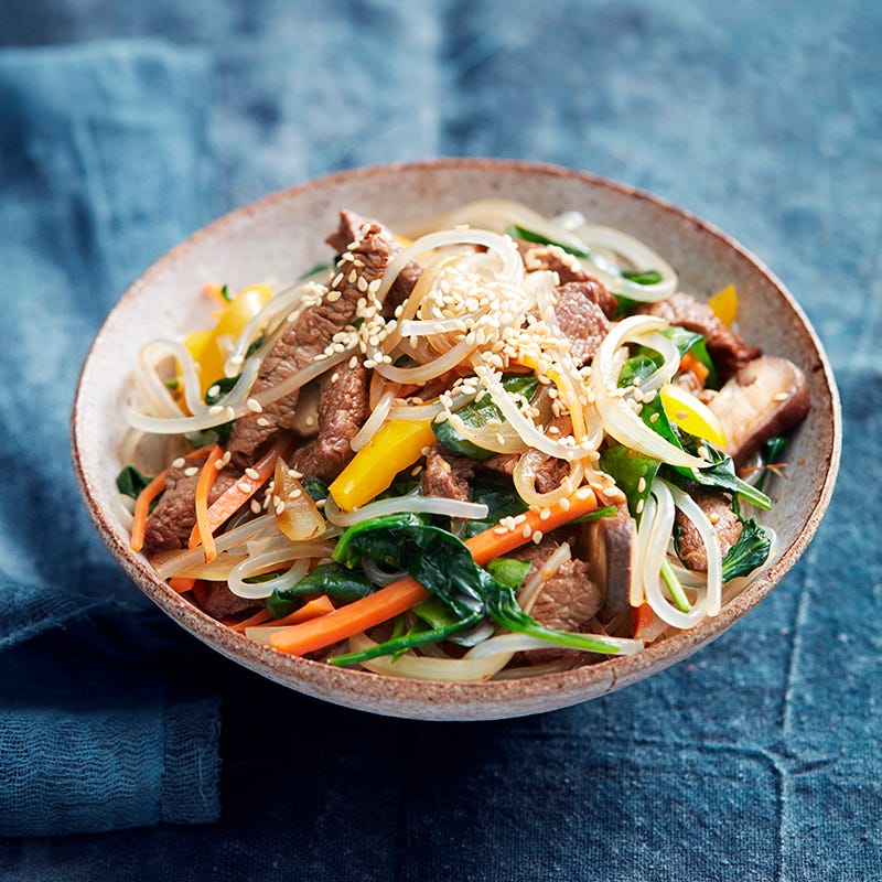 Photo of Korean-style noodles with beef by WW