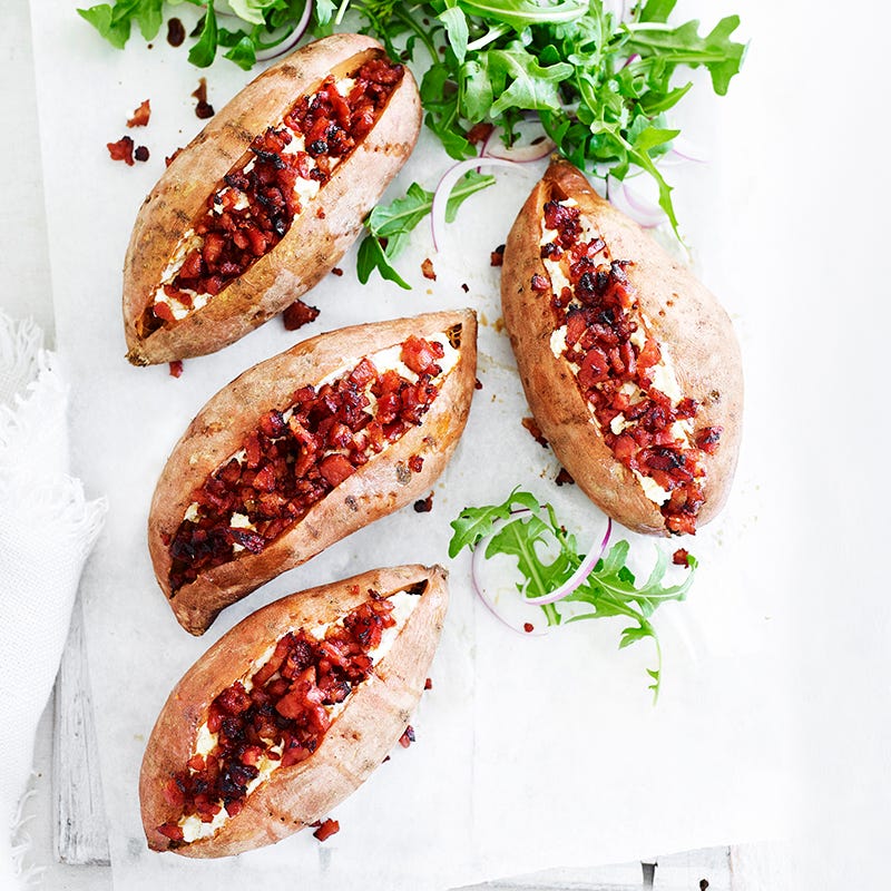 Photo of Stuffed sweet potato with chorizo and ricotta by WW