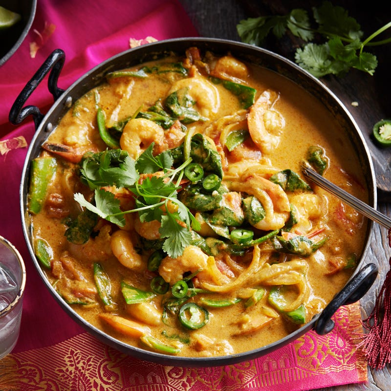 Photo of Goan prawn curry with jewelled rice by WW