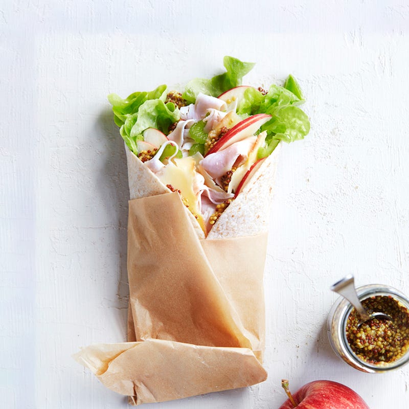 Photo of Turkey, apple and smoked cheddar wrap by WW