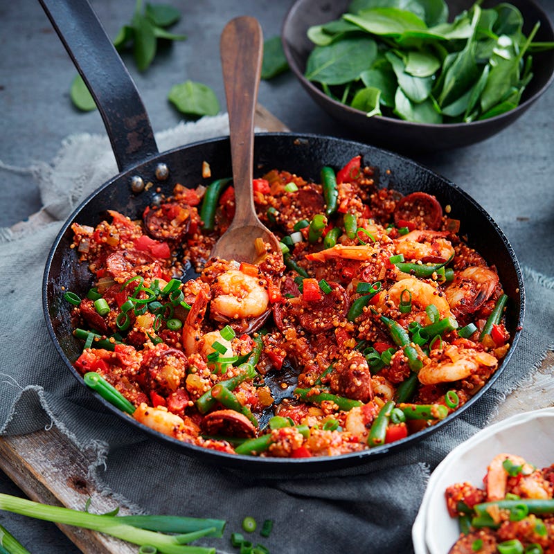 Photo of Quinoa, chorizo and prawn jambalaya by WW
